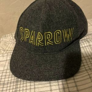 A SnapBack hat from sparrow bakery in bend Oregon.